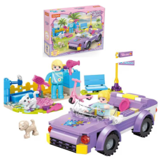 Cogo Construction Building Blocks "Merry Days" 196 Piece - Girl Themed